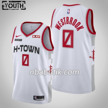 NBA Børn Trøje Houston Rockets Russell Westbrook 0 Nike 2019-20 City Edition Swingman NBA Børn Trøje Houston Rockets Russell Westbrook 0 Nike 2019-20 City Edition Swingman